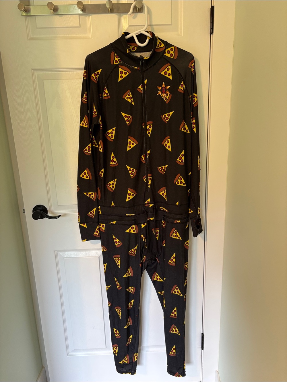 Men’s Size Large AirBlaster Hoodless Ninja Suit in Pizza Pattern 🍕 🥷